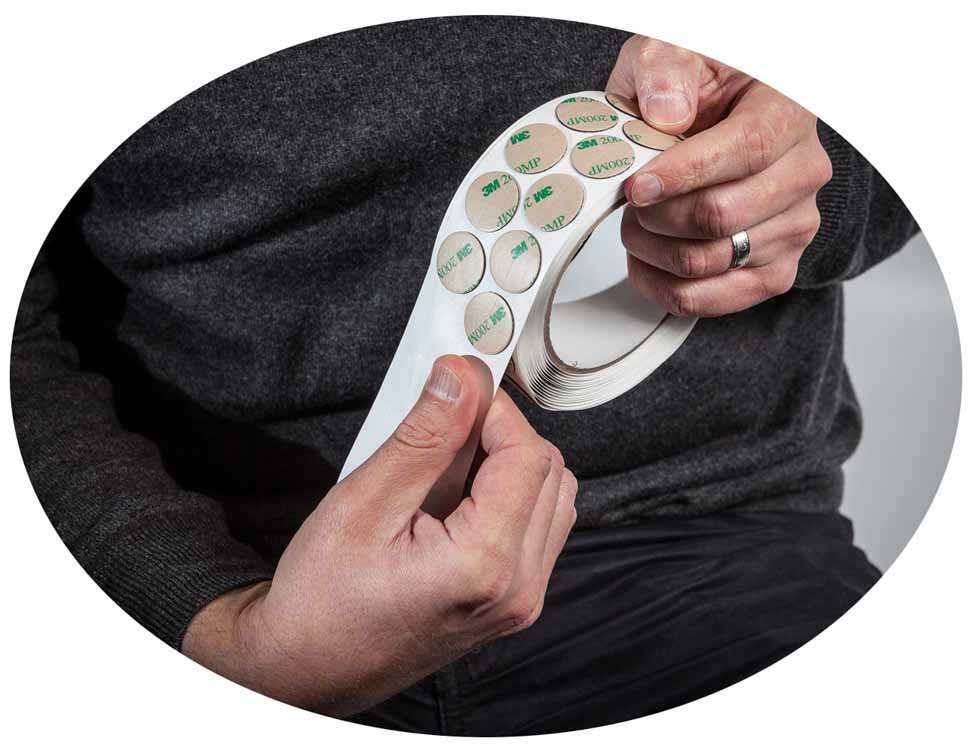 RYCOTE stickies, 500 pieces roll