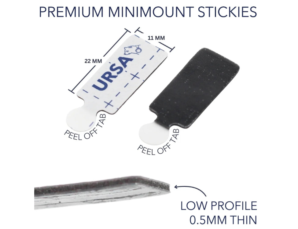 URSA STRAPS Premium MiniMount Stickies, 60 pieces