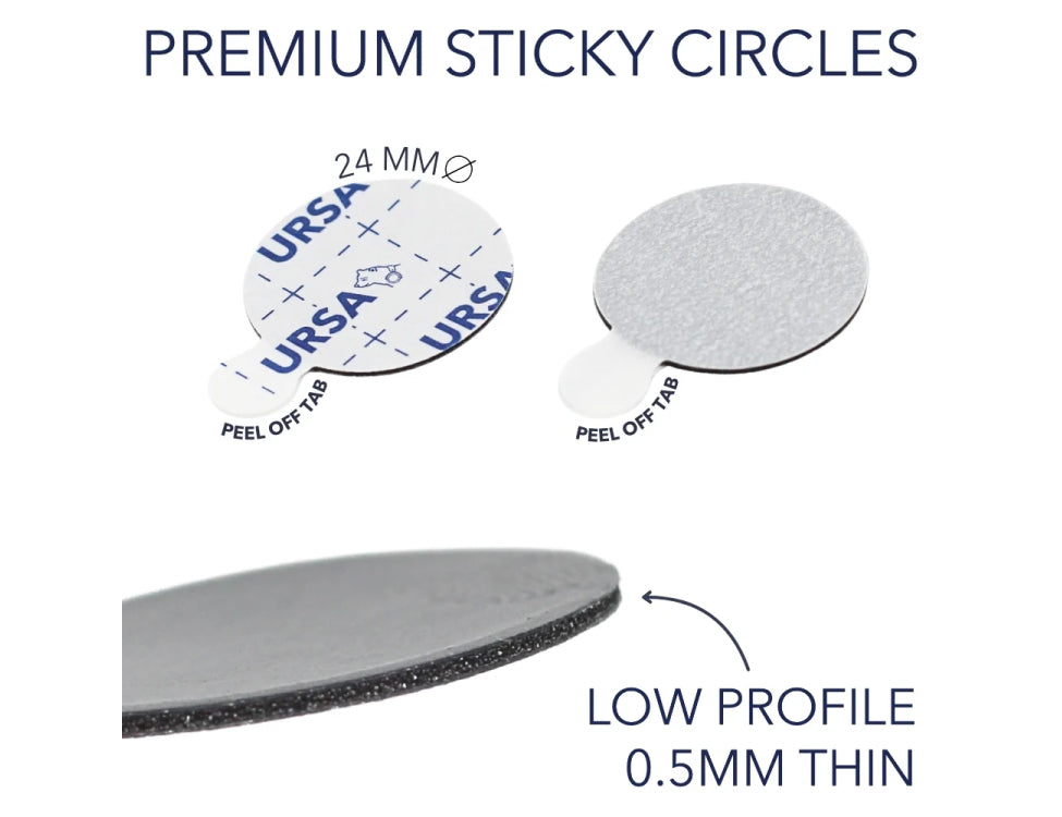 URSA STRAPS Premium Sticky Circles, 60 pieces