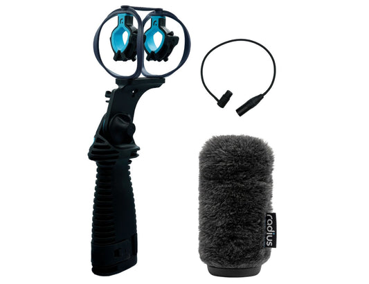 RADIUS WINDSHIELDS RAD-3 ENG Combo, 15cm, incl. cable