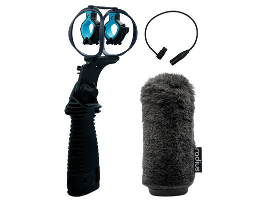 RADIUS WINDSHIELDS RAD-3 ENG Combo, 18cm, incl. cable