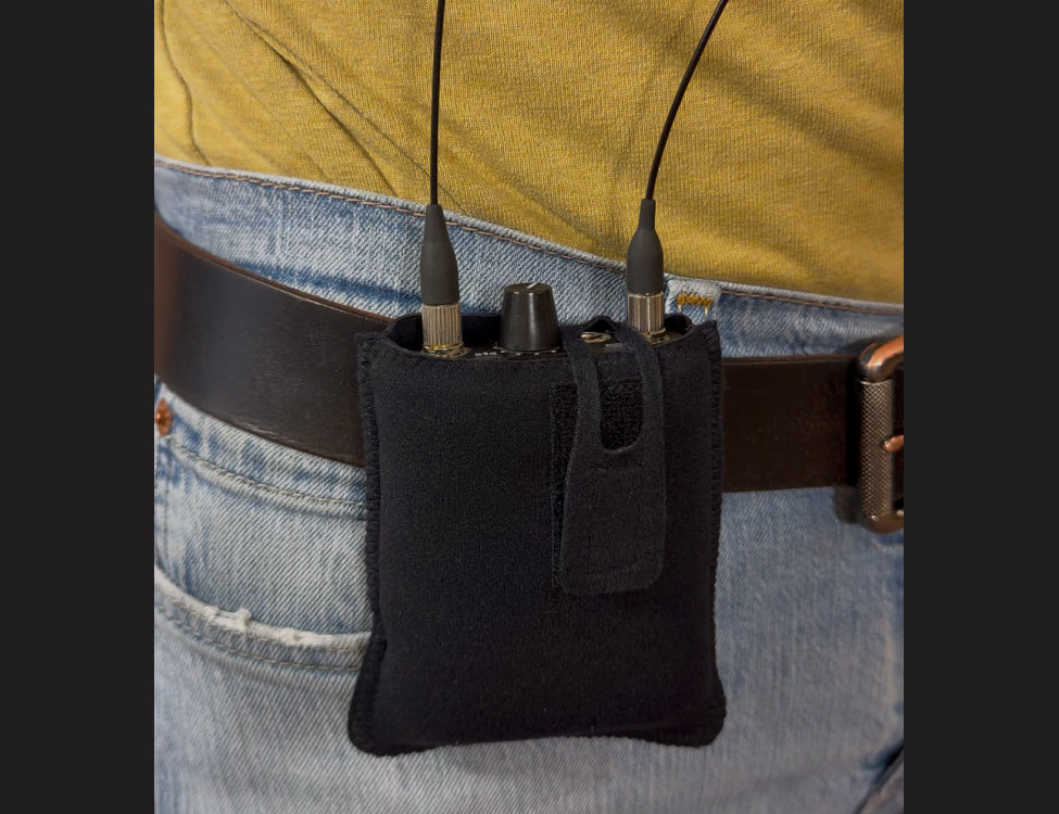 VIVIANA universal pouch for IEM bodypack receiver, black