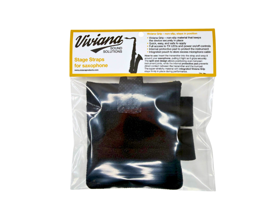 VIVIANA saxophone strap with pouch, black