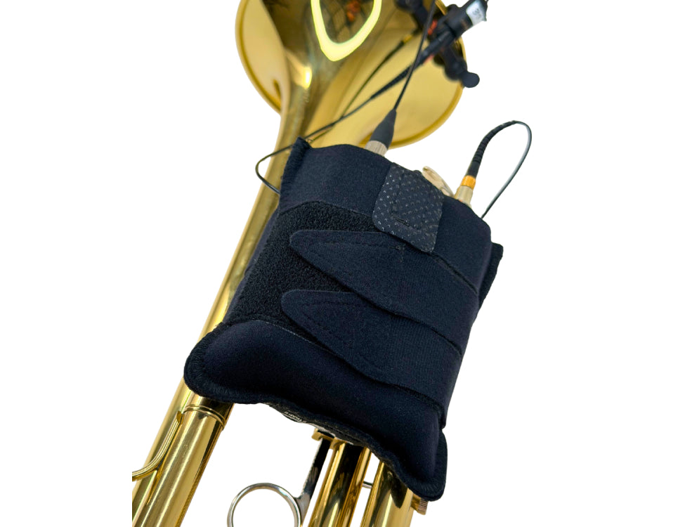 VIVIANA trumpet strap with pouch, black