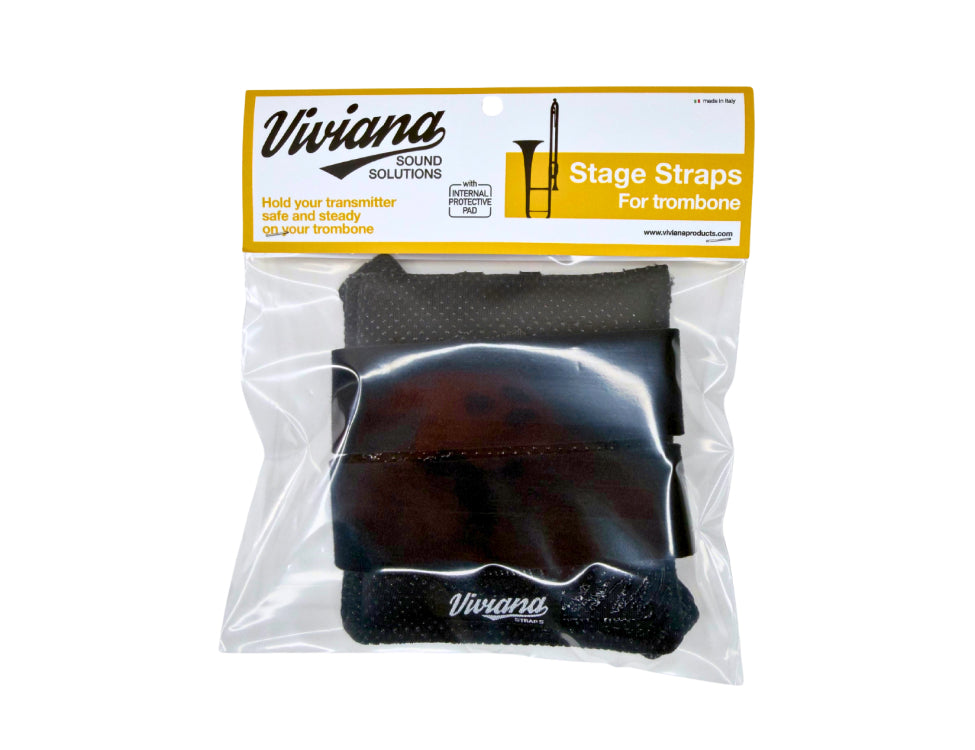VIVIANA trombone strap with pouch, black