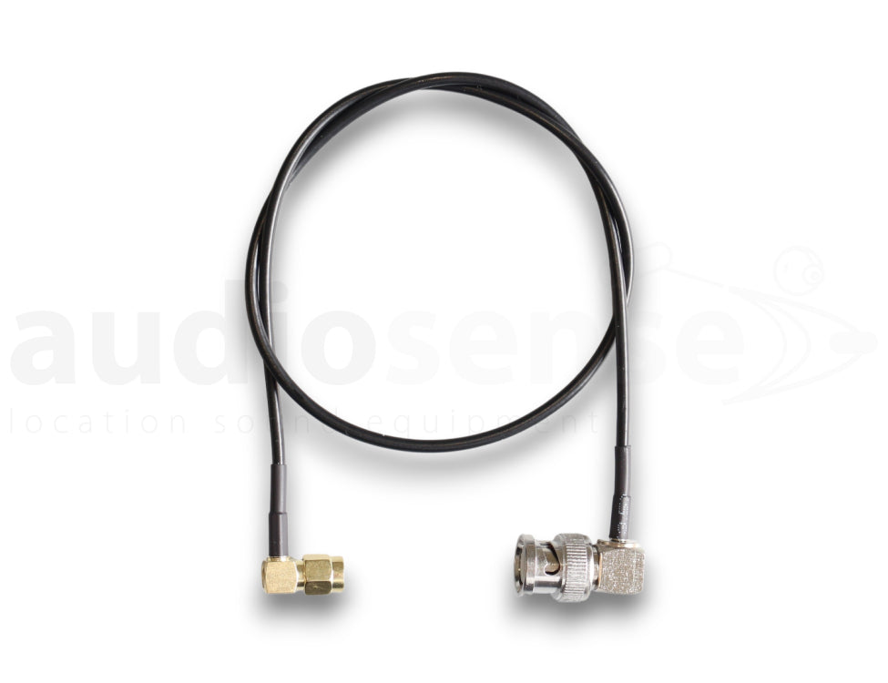 AUDIOSENSE antenna cable, SMA 90° / BNC 90°, 50cm