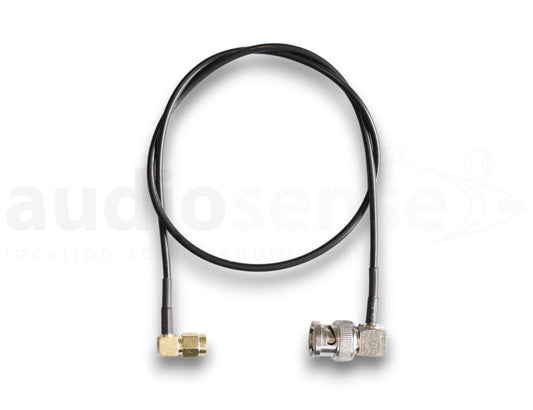AUDIOSENSE antenna cable, SMA 90° / BNC 90°, 50cm