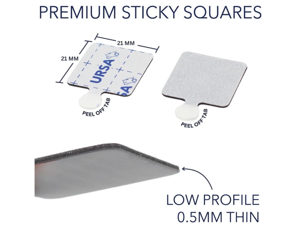 URSA STRAPS sticky squares, premium