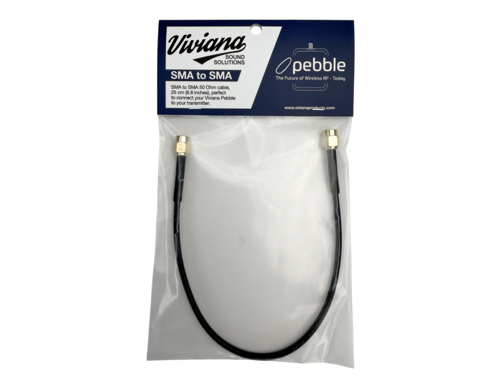 VIVIANA Pebble to transmitter cable, SMA / SMA, 25cm