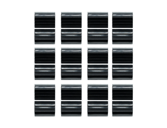 VDB FCS fader knob kit, black, 12 pcs