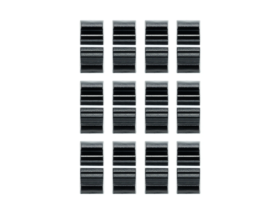 VDB FCS fader knob kit, black, 12 pcs