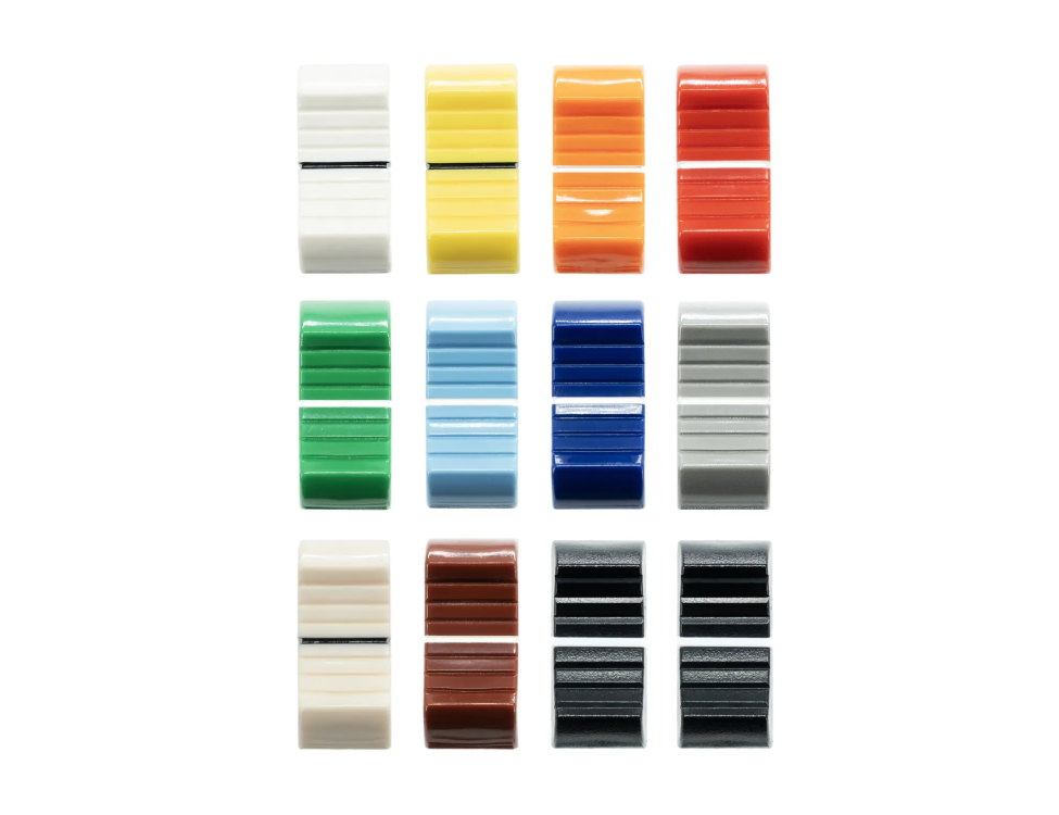 VDB FCS fader knob kit, color, 12 pcs