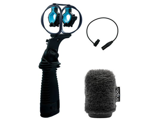 RADIUS WINDSHIELDS RAD-3 ENG Combo, 12cm,  incl. cable