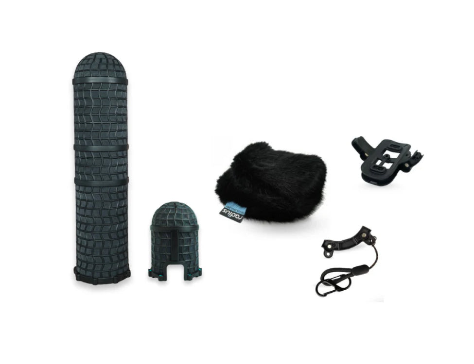 RADIUS WINDSHIELDS Mini-ALTO 410 kit, black fur, no cable