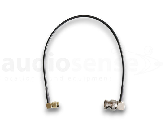 AUDIOSENSE antenna cable, SMA 90° / BNC 90°, 30cm