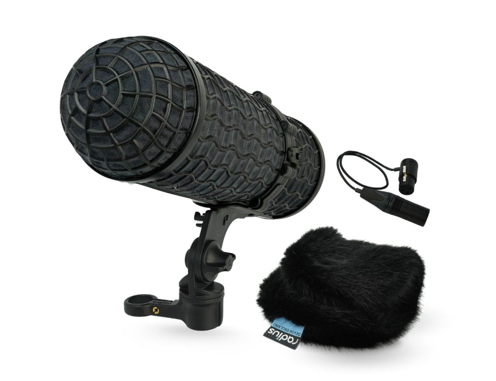 RADIUS WINDSHIELDS Mini-ALTO 250 kit, black fur, incl. cable