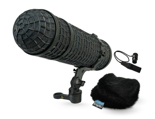 RADIUS WINDSHIELDS Mini-ALTO 300 kit, black fur, incl. cable