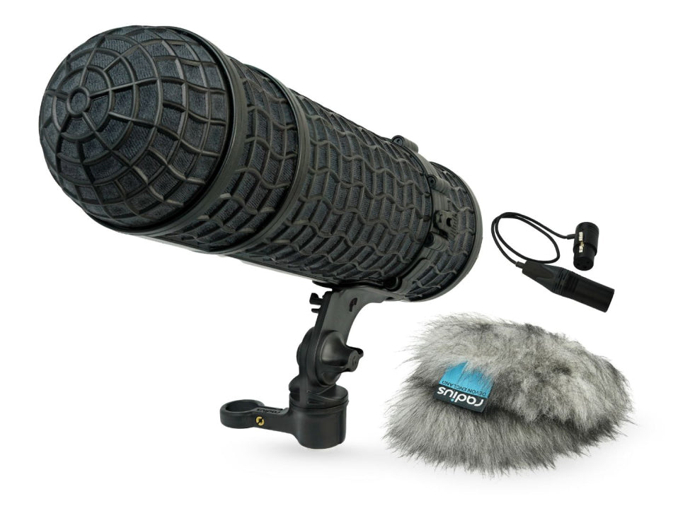 RADIUS WINDSHIELDS Mini-ALTO 300 kit, grey fur, incl. cable