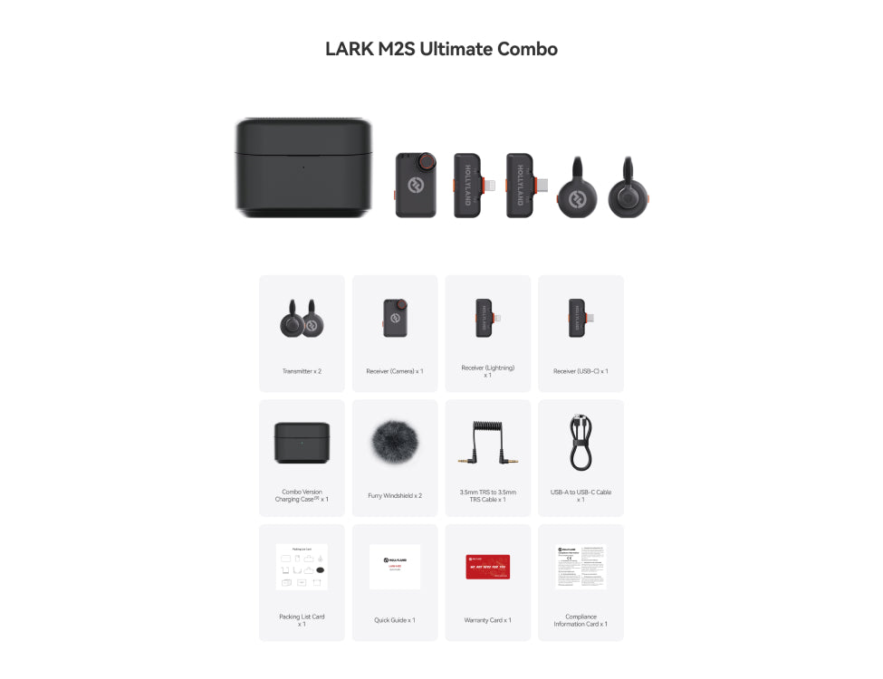 HOLLYLAND LARK M2S Ultimate Combo, space gray