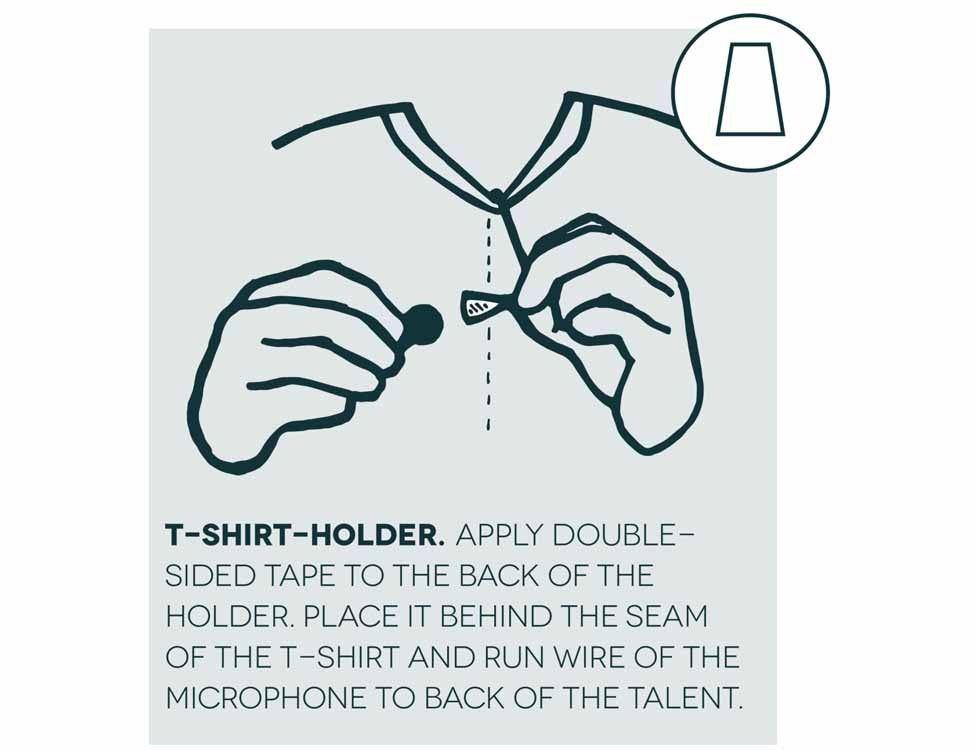 HIDE-A-MIC T-shirt-holder DPA 4060, beige