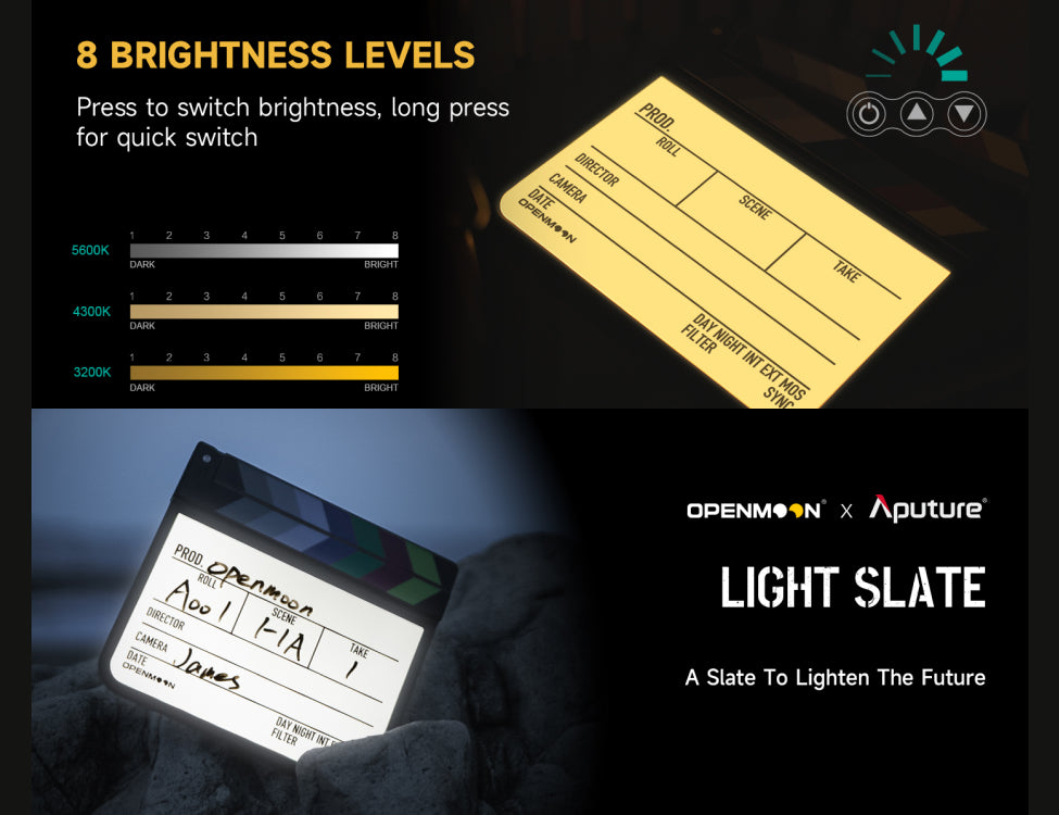 OPENMOON backlit slate