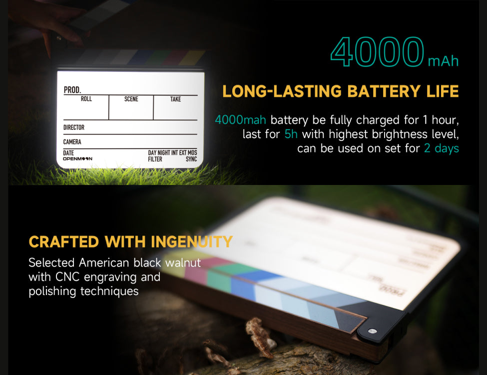 OPENMOON backlit slate