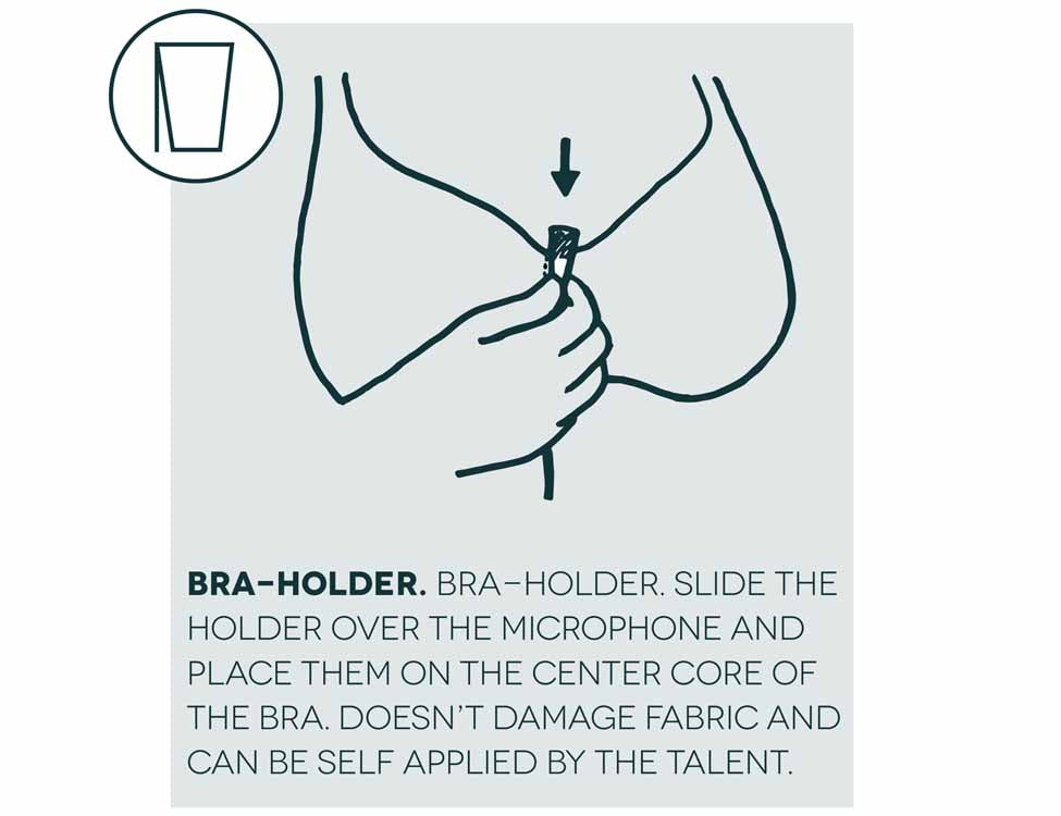 HIDE-A-MIC bra-holder COS11, black