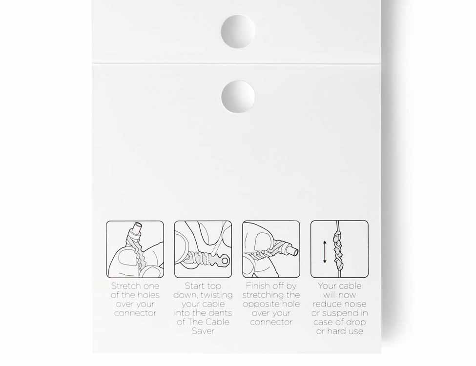 BUBBLEBEE INDUSTRIES Lav Cable Saver, black