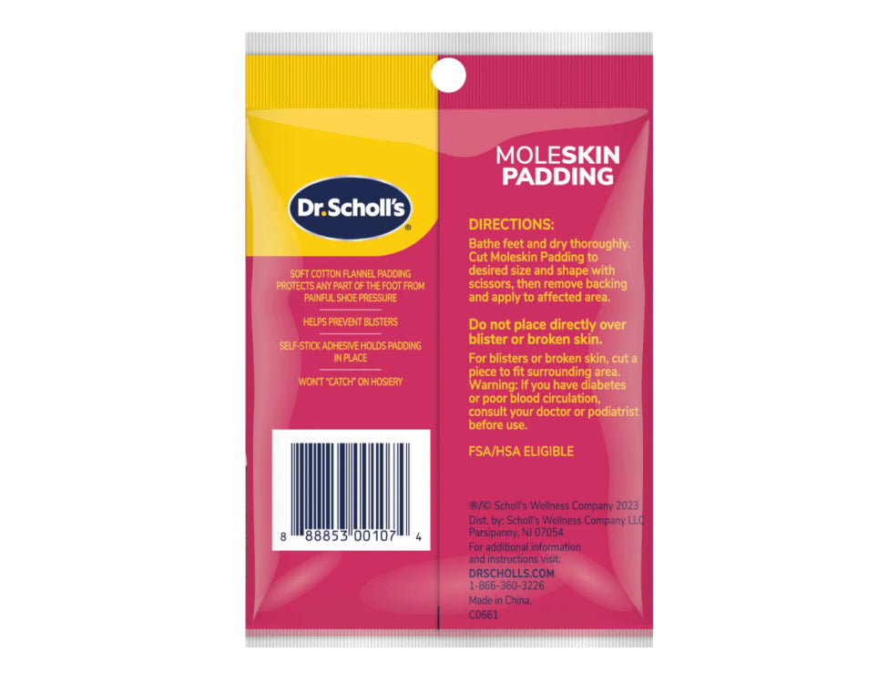 DR SCHOLLS Moleskin Plus strips