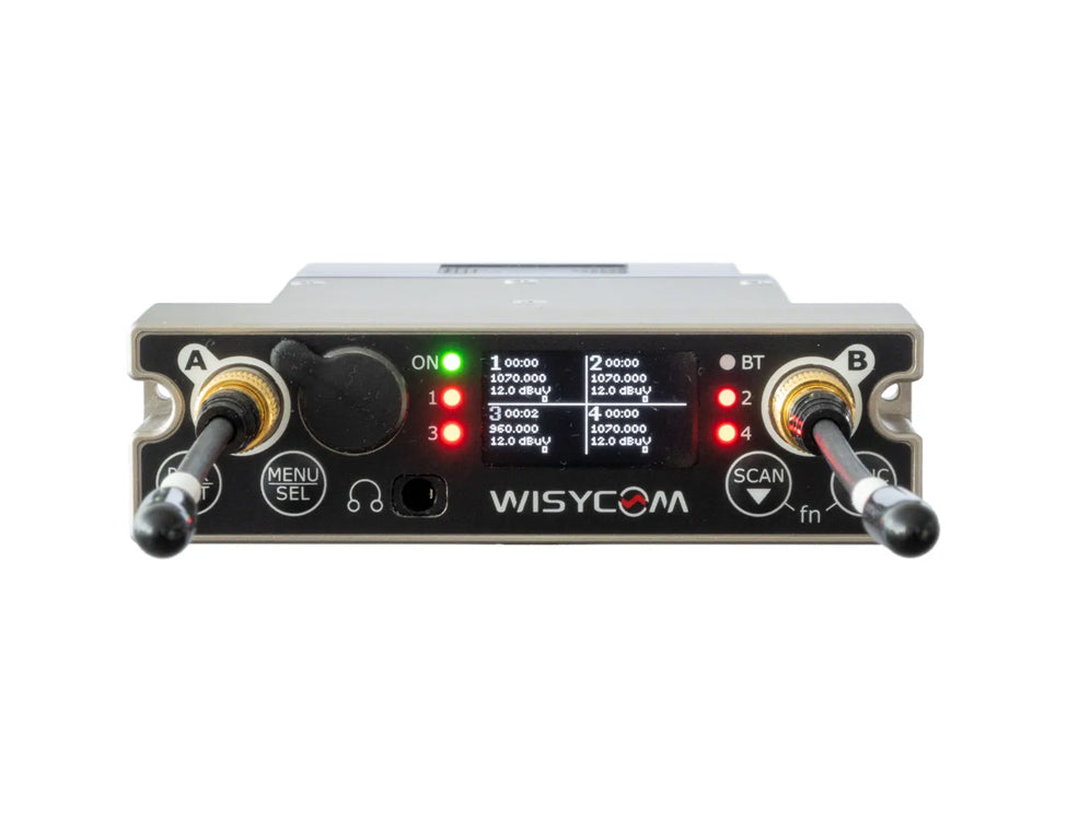 WISYCOM MCR54 receiver bundle with 4x MTP60 transmitters