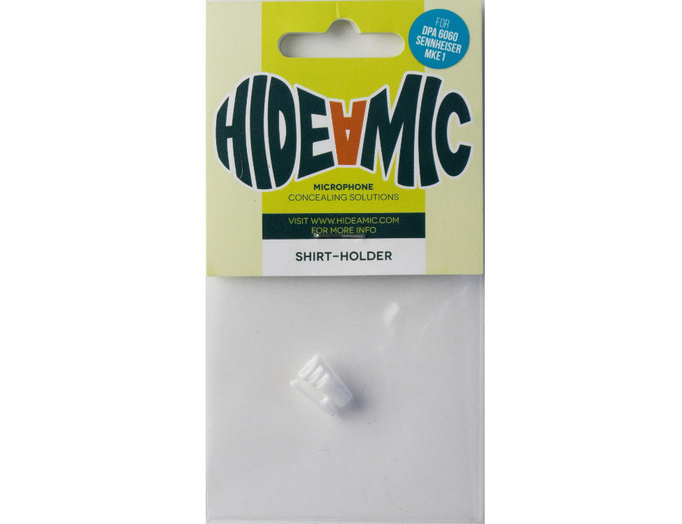 HIDE-A-MIC shirt-holder DPA 6060 / Sennheiser MKE1, white