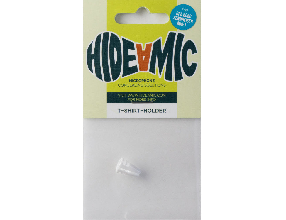 HIDE-A-MIC T-shirt-holder DPA 6060 / Sennheiser MKE1, white