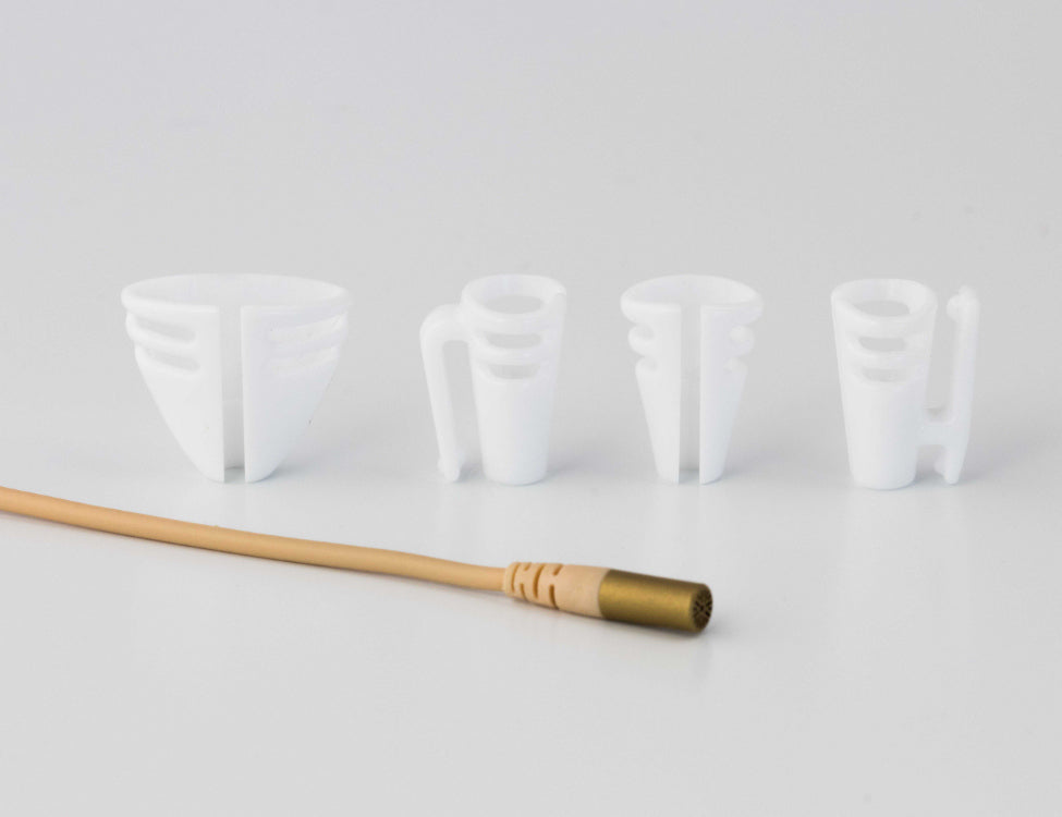 HIDE-A-MIC set of 4 holders DPA 6060 / Sennheiser MKE1, white