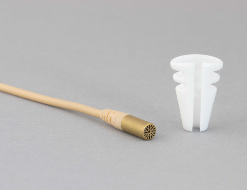 HIDE-A-MIC T-shirt-holder DPA 6060 / Sennheiser MKE1, white