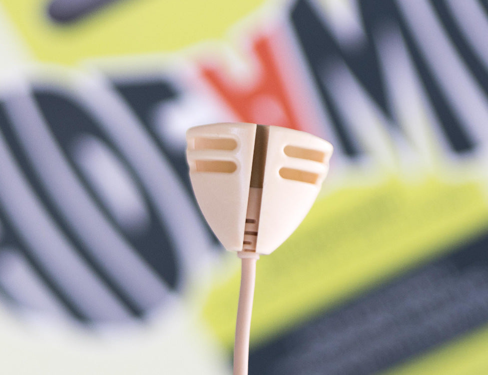 HIDE-A-MIC tie-holder DPA 6060 / Sennheiser MKE1, beige