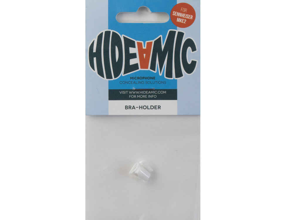 HIDE-A-MIC bra-holder Sennheiser MKE2, white