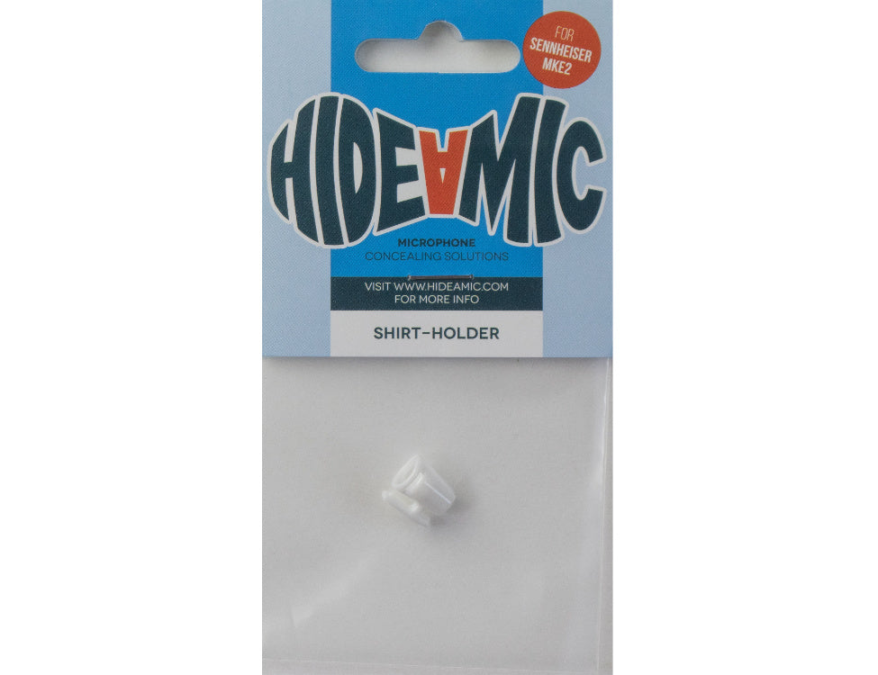 HIDE-A-MIC shirt-holder Sennheiser MKE2, white