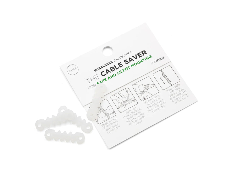 BUBBLEBEE INDUSTRIES Lav Cable Saver, white