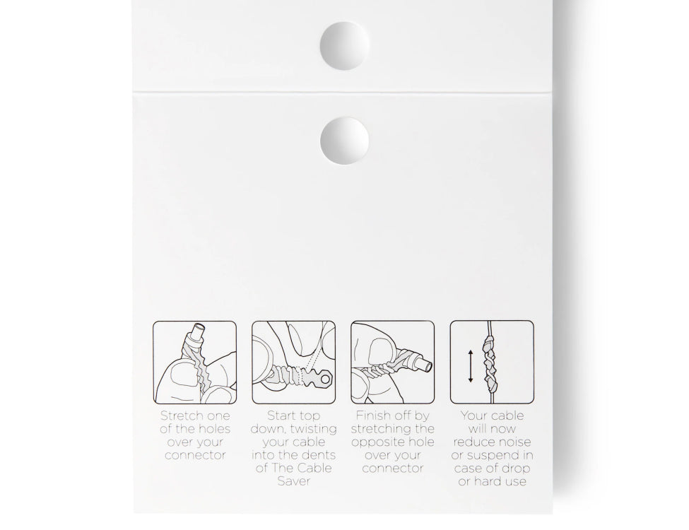 BUBBLEBEE INDUSTRIES Lav Cable Saver, white