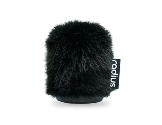 RADIUS WINDSHIELDS Nimbus, 7cm 19/22mm, black fur