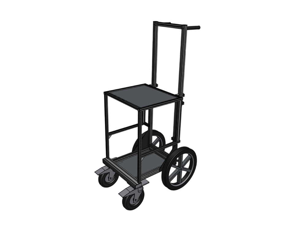 THE CONCART Rack On Tire, 16" + 8" wheels setup