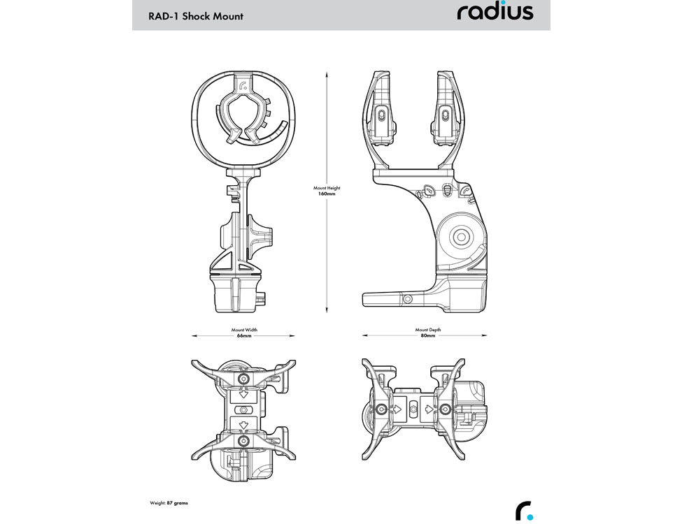RADIUS WINDSHIELDS RAD-1