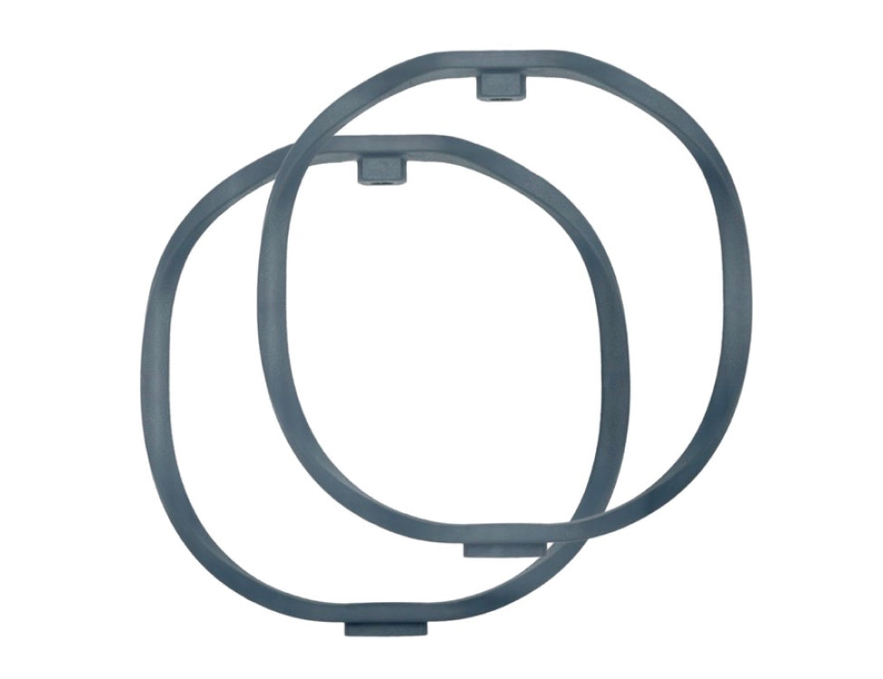 RADIUS WINDSHIELDS RAD-1, hoops, 62-shore, dark grey