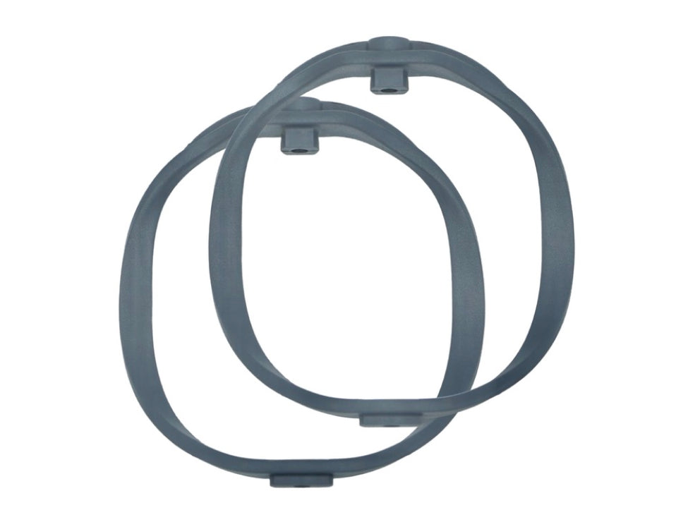 RADIUS WINDSHIELDS RAD-2, hoops, 62-shore, dark grey