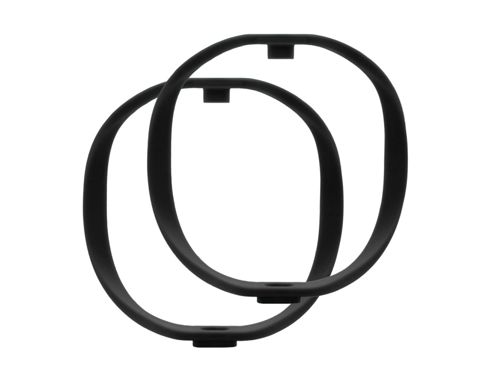 RADIUS WINDSHIELDS RAD-1, hoops, 72-shore, black