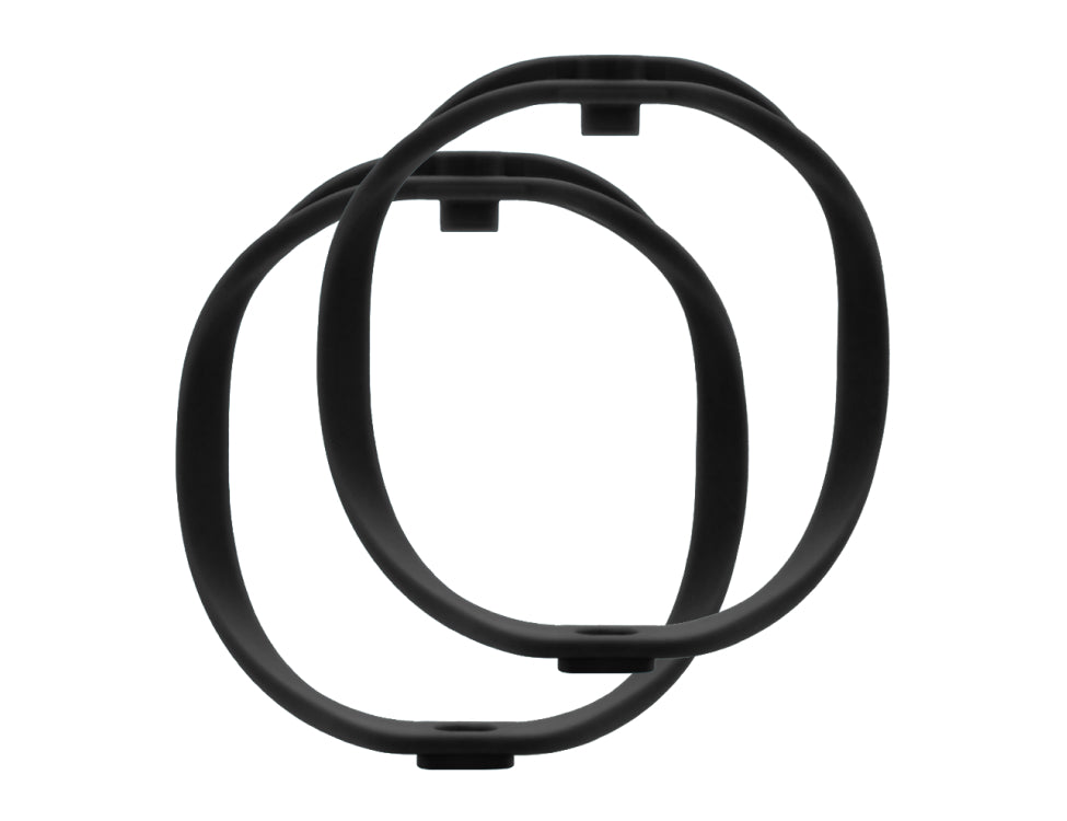 RADIUS WINDSHIELDS RAD-2, hoops, 72-shore, black