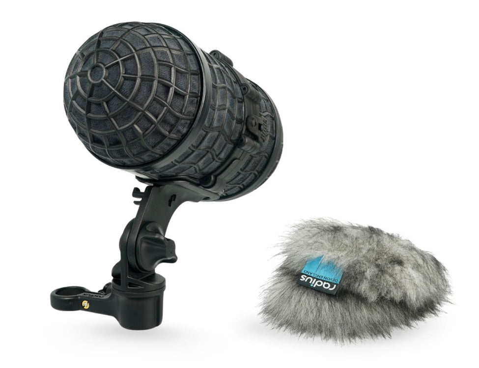 RADIUS WINDSHIELDS Mini-ALTO 115 kit, grey fur, no cable