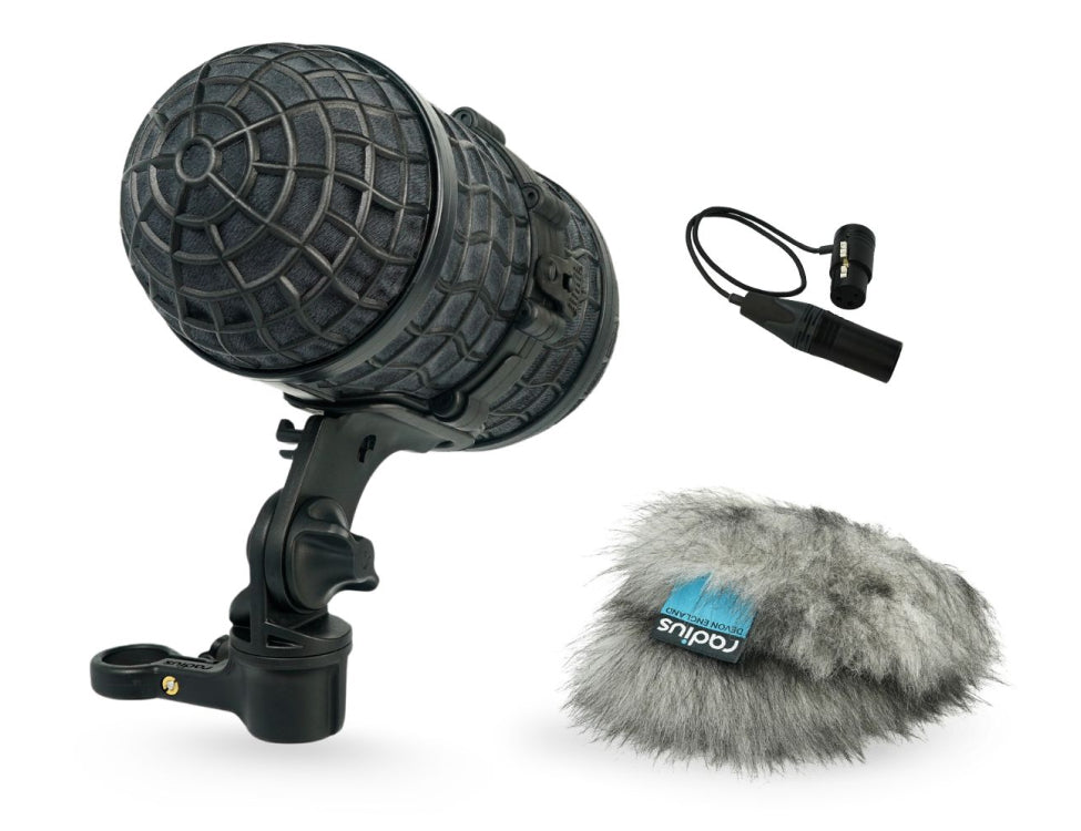 RADIUS WINDSHIELDS Mini-ALTO 115 kit, grey fur, incl. cable
