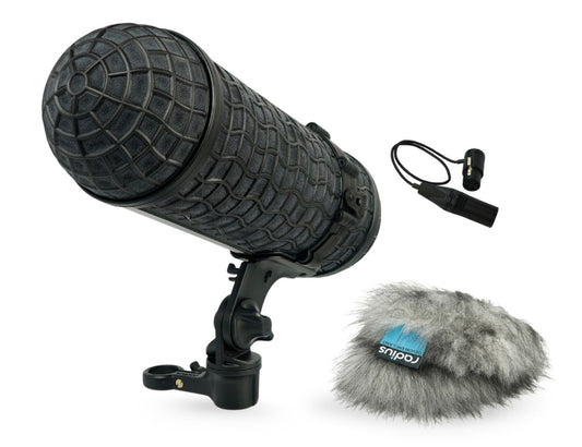 RADIUS WINDSHIELDS Mini-ALTO 210 kit, grey fur, incl. cable