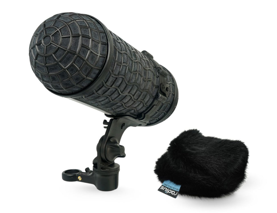 RADIUS WINDSHIELDS Mini-ALTO 180 kit, black fur, no cable